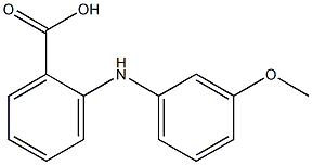 2-(3-メトキシアニリノ)安息香酸 化學構造式