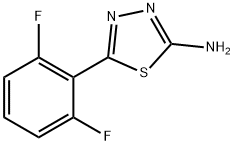 5-(2,6-difluorophenyl)-1,3,4-thiadiazol-2-amine Struktur