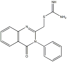 (4-oxo-3-phenyl-3,4-dihydro-2-quinazolinyl)methyl imidothiocarbamate Struktur