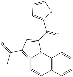 1-[1-(thiophene-2-carbonyl)pyrrolo[1,2-a]quinolin-3-yl]ethan-1-one Struktur