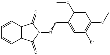 2-[(5-bromo-2,4-dimethoxybenzylidene)amino]-1H-isoindole-1,3(2H)-dione Struktur