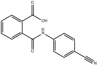 2-[(4-cyanoanilino)carbonyl]benzoic acid Struktur