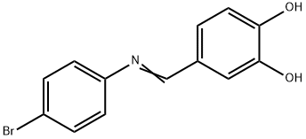 4-{[(4-bromophenyl)imino]methyl}-1,2-benzenediol Struktur