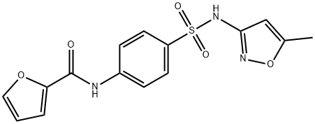 N-(4-{[(5-methyl-3-isoxazolyl)amino]sulfonyl}phenyl)-2-furamide Struktur