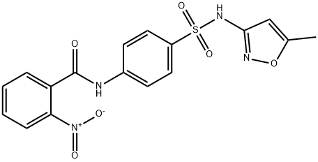 N-(4-{[(5-methyl-3-isoxazolyl)amino]sulfonyl}phenyl)-2-nitrobenzamide Struktur