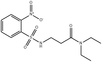 N,N-diethyl-3-[({2-nitrophenyl}sulfonyl)amino]propanamide Struktur