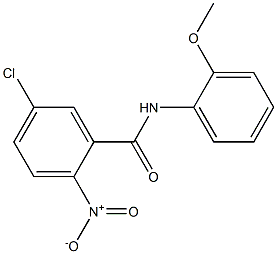 5-chloro-N-(2-methoxyphenyl)-2-nitrobenzamide Struktur