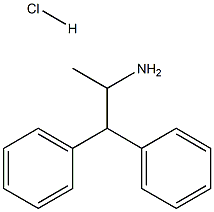 1,1-diphenylpropan-2-amine hydrochloride Struktur