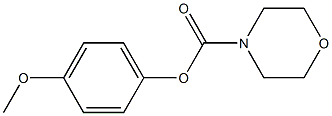 4-methoxyphenyl 4-morpholinecarboxylate Struktur