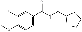 3-iodo-4-methoxy-N-(tetrahydro-2-furanylmethyl)benzamide Struktur