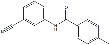 N-(3-cyanophenyl)-4-methylbenzamide Struktur