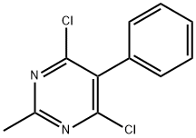 4,6-dichloro-2-methyl-5-phenylpyrimidine Struktur