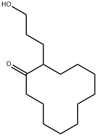 2-(3-hydroxypropyl)cyclododecanone Struktur