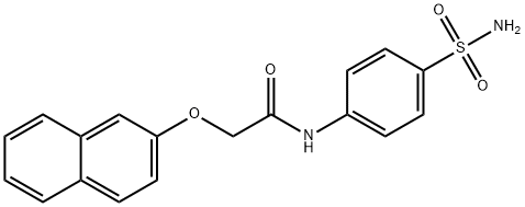 N-[4-(aminosulfonyl)phenyl]-2-(2-naphthyloxy)acetamide Struktur