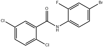 N-(4-bromo-2-fluorophenyl)-2,5-dichlorobenzamide Struktur