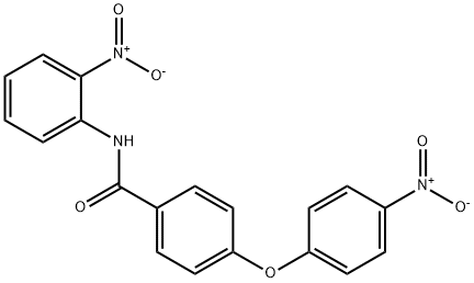 4-{4-nitrophenoxy}-N-{2-nitrophenyl}benzamide Struktur