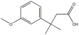 3-(3-Methoxyphenyl)-3-methylbutanoic acid Struktur