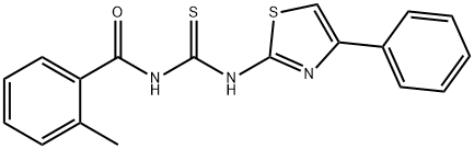 N-(2-methylbenzoyl)-N'-(4-phenyl-1,3-thiazol-2-yl)thiourea Struktur