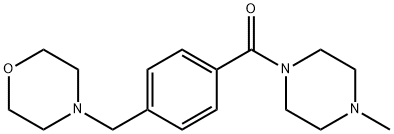 4-{4-[(4-methyl-1-piperazinyl)carbonyl]benzyl}morpholine Struktur