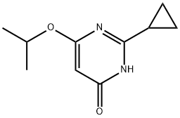 4-Hydroxy-2-cyclopropyl-6-(iso-propoxy)pyrimidine Struktur