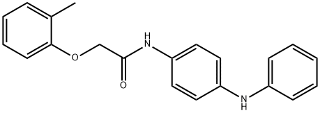 N-(4-anilinophenyl)-2-(2-methylphenoxy)acetamide Struktur