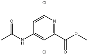 methyl 4-acetamido-3,6-dichloropyridine-2-carboxylate Struktur