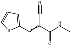 2-cyano-N-methyl-3-(2-thienyl)acrylamide Struktur