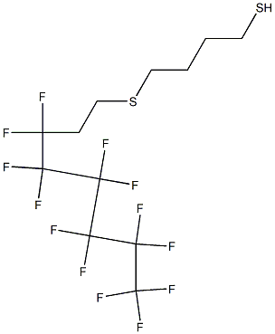 4-[(3,3,4,4,5,5,6,6,7,7,8,8,8-tridecafluorooctyl)thio]butane-1-thiol Struktur