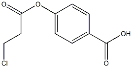 4-(carboxy)phenyl 3-chloropropanoate Struktur