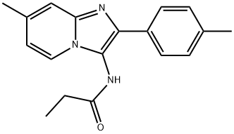 N-[7-methyl-2-(4-methylphenyl)imidazo[1,2-a]pyridin-3-yl]propanamide Struktur