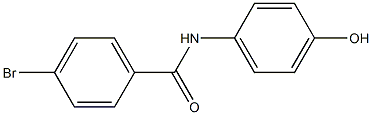 4-bromo-N-(4-hydroxyphenyl)benzamide Struktur