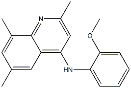 N-(2-methoxyphenyl)-2,6,8-trimethylquinolin-4-amine Struktur