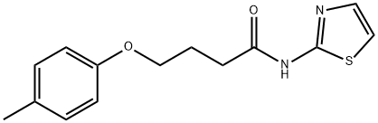 4-(4-methylphenoxy)-N-(1,3-thiazol-2-yl)butanamide Struktur