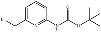 tert-butyl 6-(bromomethyl)pyridin-2-ylcarbamate Struktur