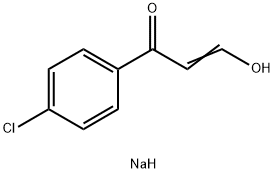 sodium 3-(4-chlorophenyl)-3-oxoprop-1-en-1-olate Struktur