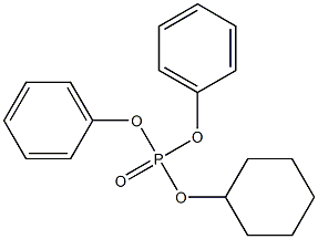 cyclohexyl diphenyl phosphate Struktur