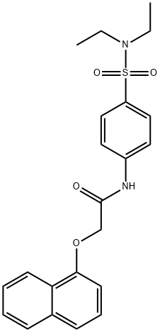 N-{4-[(diethylamino)sulfonyl]phenyl}-2-(1-naphthyloxy)acetamide Struktur