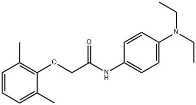 N-[4-(diethylamino)phenyl]-2-(2,6-dimethylphenoxy)acetamide Struktur