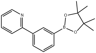 2-(3-(4,4,5,5-tetramethyl-1,3,2-dioxaborolan-2-yl)phenyl)pyridine Struktur