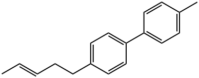 4-Methyl-4'-((E)-3-pentenyl)-1,1'-biphenyl Struktur