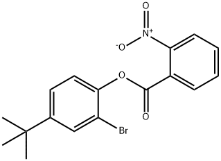 2-bromo-4-(tert-butyl)phenyl 2-nitrobenzoate Struktur