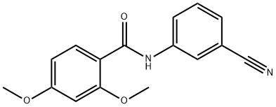 N-(3-cyanophenyl)-2,4-dimethoxybenzamide Struktur