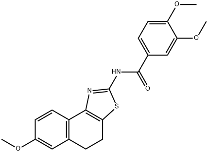 3,4-dimethoxy-N-(7-methoxy-4,5-dihydronaphtho[1,2-d][1,3]thiazol-2-yl)benzamide Struktur