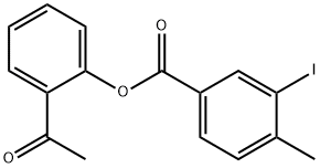 2-acetylphenyl 3-iodo-4-methylbenzoate Struktur