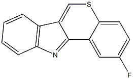 2-Fluoro[1]benzothiopyrano[4,3-b]indole Struktur