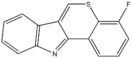 4-Fluoro[1]benzothiopyrano[4,3-b]indole Struktur