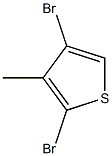 2,4-Dibromo-3-methylthiophene Struktur