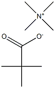 tetramethylazanium 2,2-dimethylpropanoate Struktur