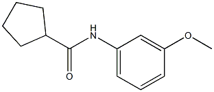 N-(3-methoxyphenyl)cyclopentanecarboxamide Struktur