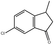 6-chloro-3-methyl-2,3-dihydro-1H-inden-1-one Struktur